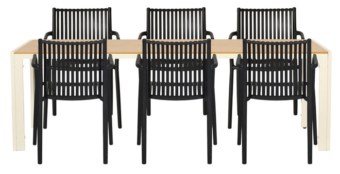 Trädgårdsstol Wien Svart Sunlife